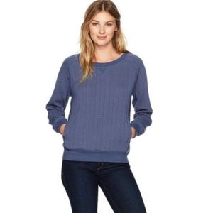 Prana quilted sweatshirt, w pockets